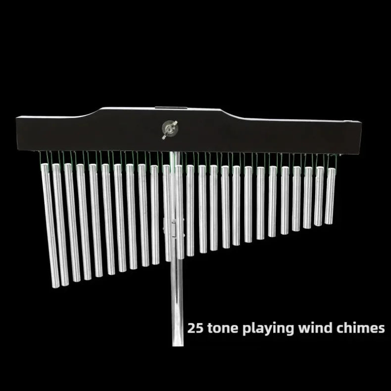 Portable Metal Wind Chimes with Adjustable Bracket, Standing Bar Percussion Wind Bells for Adult Yoga Meditation & Sound Therapy Sessions