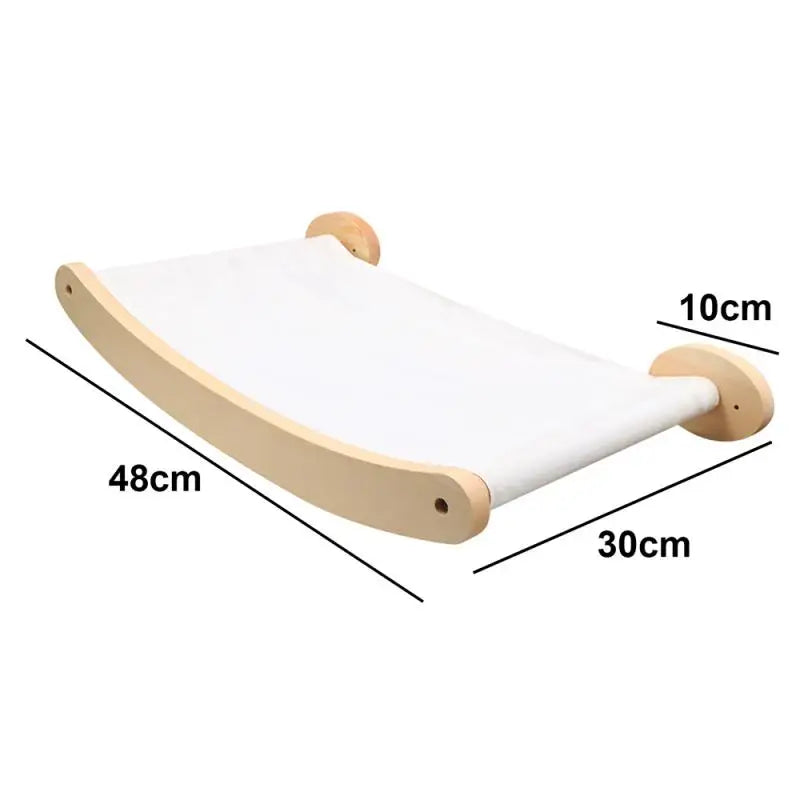 Cat Climbing Shelves Wall Mounted Cat Tree Wooden Furniture Scratcher Jumping Platform Rope Ladder Cat Sleeping and Playing