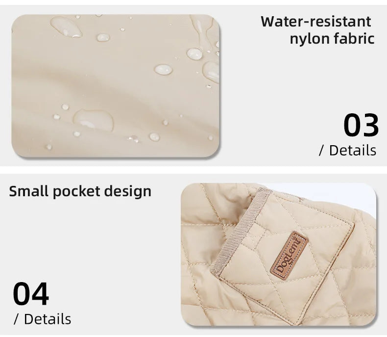 Winter Dog Coat for Dachshund Water Repellent Warm Dog Jacekt for Small Short-Leg Dogs Diamond Quilted Windproof Dog Clothing