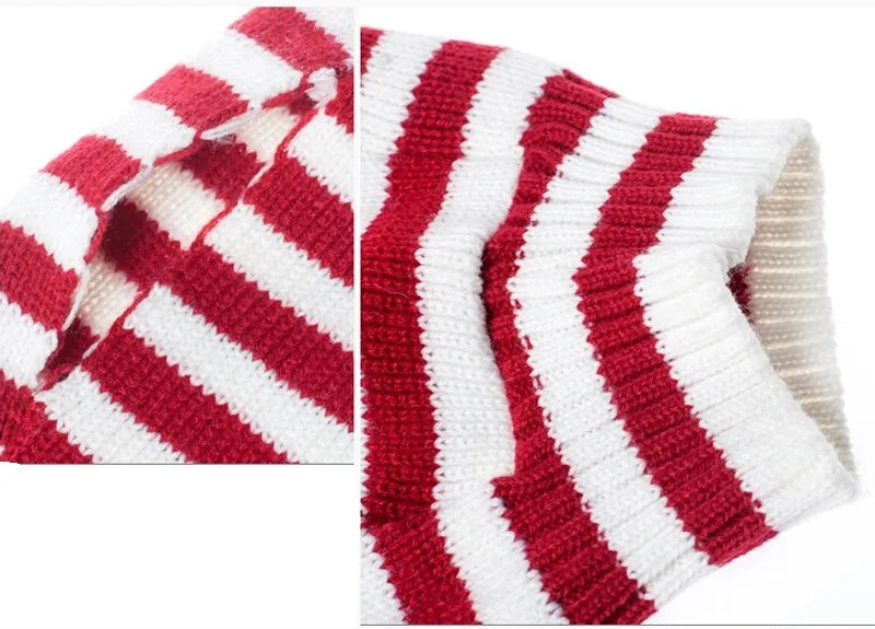 Christmas Dog Sweater for Small Dogs - Santa Claus Knit Pet Clothes for Poodle Teddy Puppy, Cute Warm Xmas Puppy Outfit