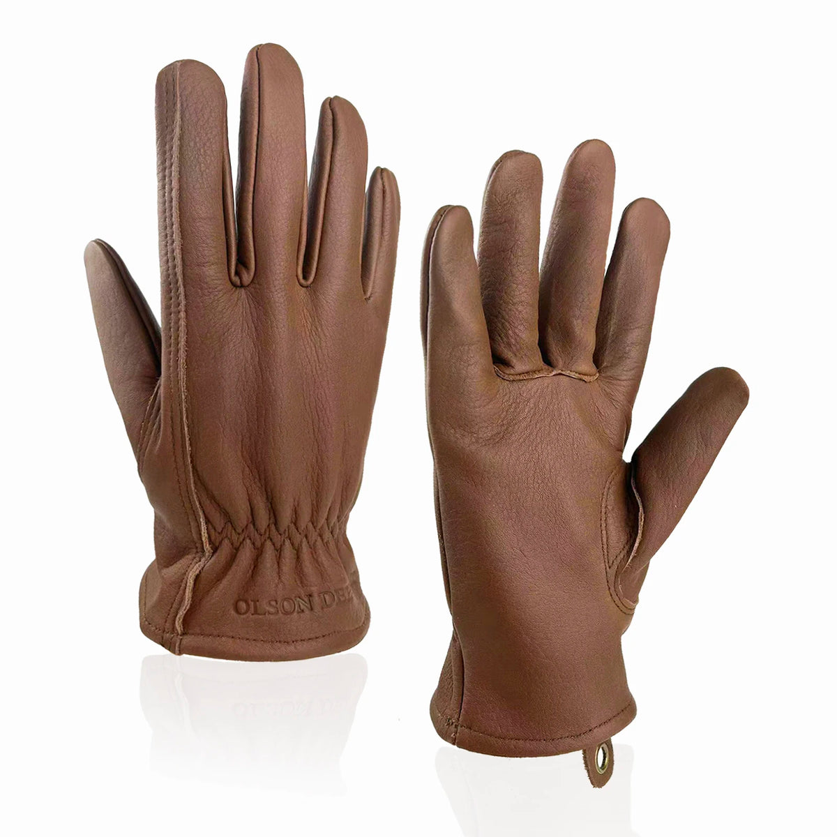 Leather Working Gloves for Gardening,Thornproof Gardening Gloves for Men and Women,Heavy Duty Leather Work Gloves Men