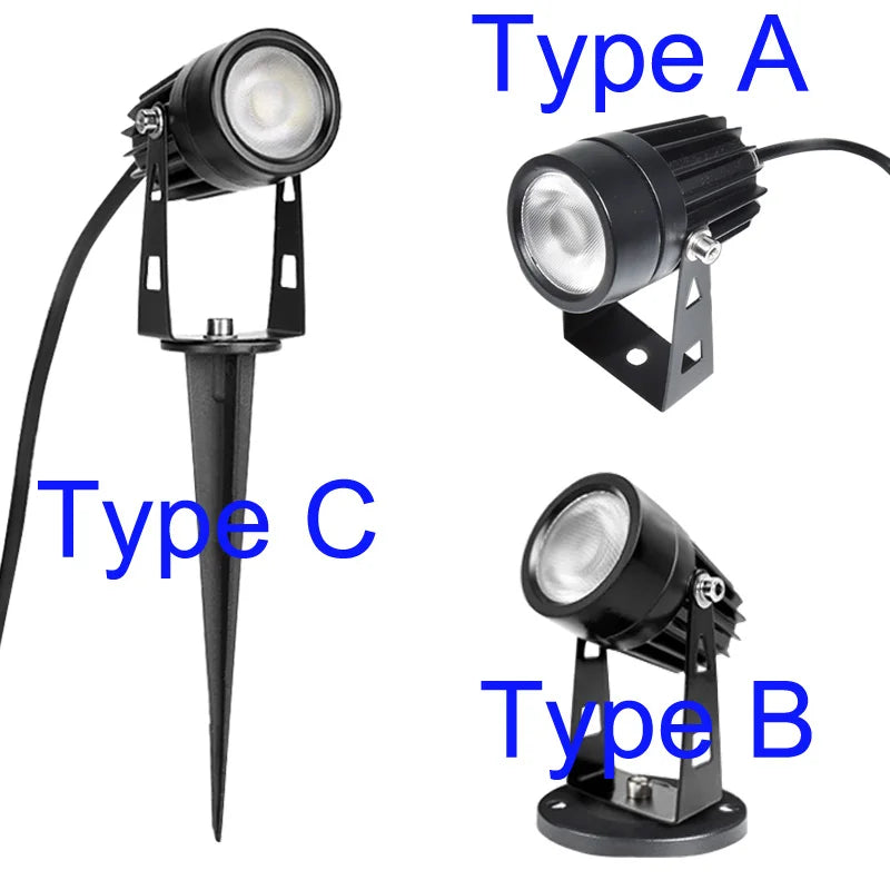 IP65 LED Lawn Lamp COB Light DC12V AC110V 220V Outdoor Waterproof IP65 Pathway Garden Spot Bulb 5W 3W Decor Landscape Light