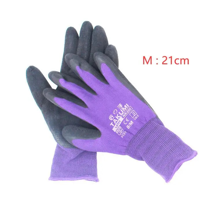 Garden Gloves Gardening Nitrile Rubber Gloves Quick Easy To Dig and Plant for Digging Planting Garden Tools Drop Ship