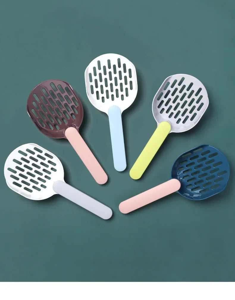 Pet litter scoop set specialized cat litter filter matching base fine hole cat scoop cleaning pet supplies
