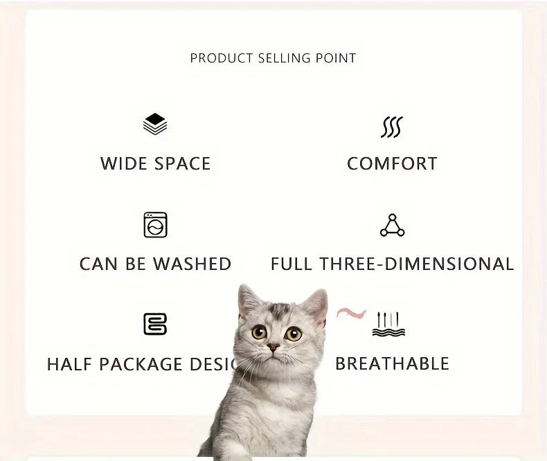 Luxury Cat Bed Super Soft Warm Pet Sofa Detachable Washable Non-slip for Small Medium Dogs Comfortable Sleep Pets Beds Supplies