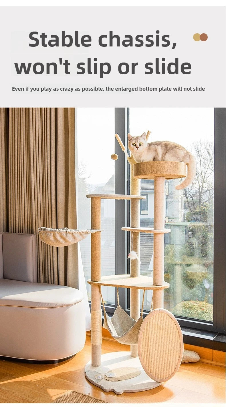 Cat climbing frame, cat tree, cat jumping platform, sisal material, cat tower, pet toy, pet climbing frame, cat scratching board