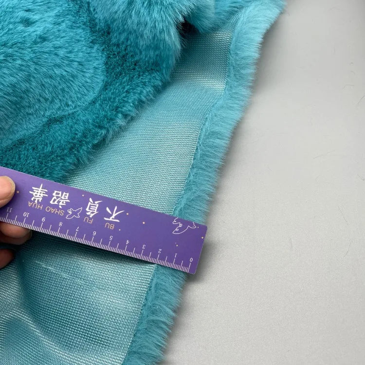 2cm Thick Imitation Otter Rabbit Long Plush Fabric for Encryption Doll Hair Counter Display Background Soft Cloth Sew Material