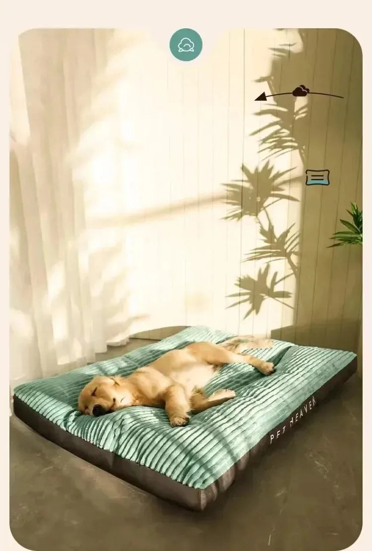 Big Dog Mat Corduroy Pad for Medium Large Dogs Oversize Pet Sleeping Bed Big Thicken Dog Sofa Removable Washable Pet Supplies
