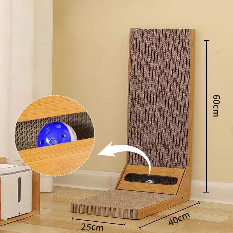 New Style Cat Scratcher Cat Scraper Detachable Wooden Scratching Post for Cats Training Grinding Claw Toys Furniture Protector