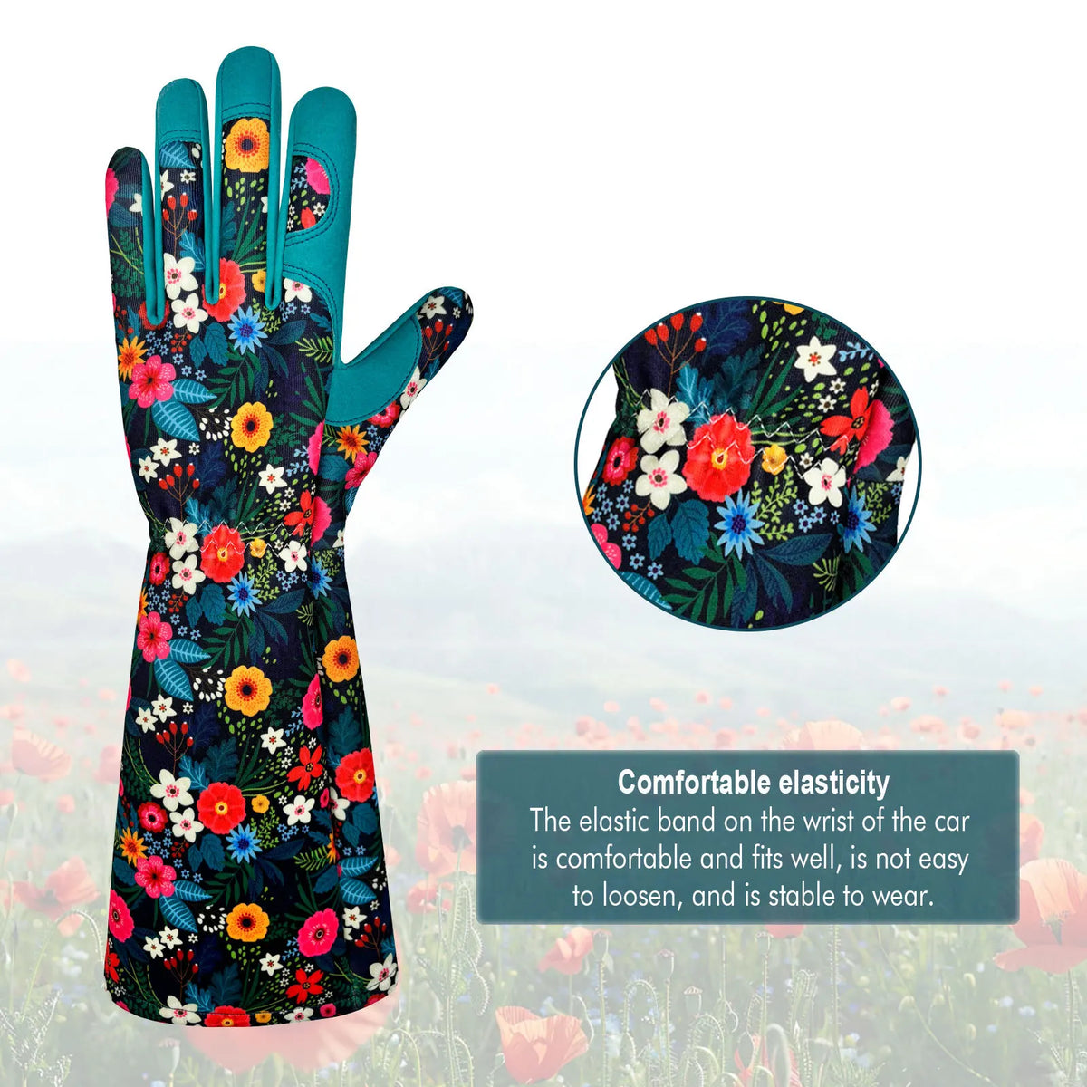 New Garden Gardening Gloves for Women's Courtyard Care Gloves Durable, Cut Resistant, and Puncture Resistant Long Arm Protection