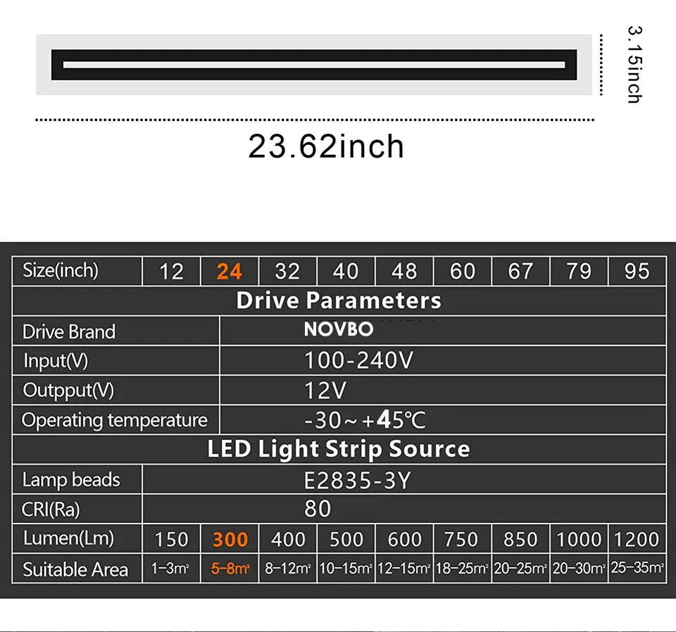 LED Long Wall Lamp Outdoor Waterproof IP65 Lighting Fixtures Aluminum Wall Mounted Garden Light for Porch Villa 110V 220V Sconce
