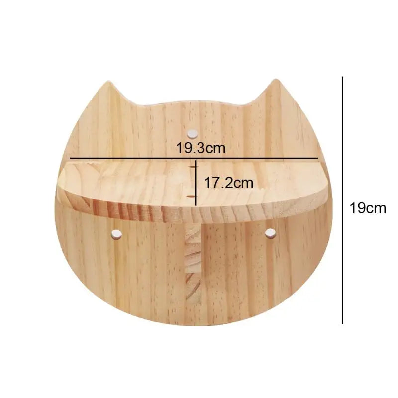 Cat Climbing Shelves Wall Mounted Cat Tree Wooden Furniture Scratcher Jumping Platform Rope Ladder Cat Sleeping and Playing