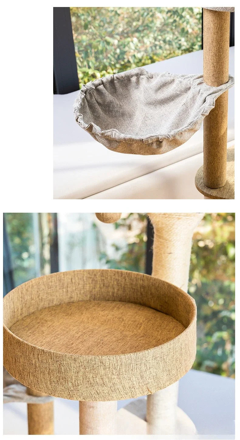 Cat climbing frame, cat tree, cat jumping platform, sisal material, cat tower, pet toy, pet climbing frame, cat scratching board