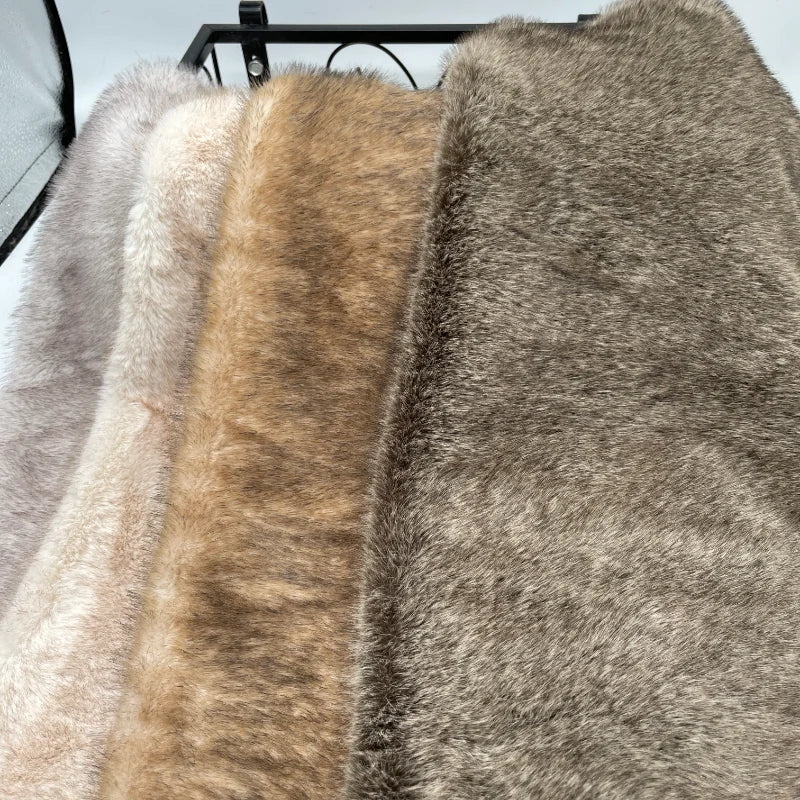 1.2cm Long Imitation Rabbit Fur Fur Plush Fabric for Sofa Carpet Doll Clothing Soft Decoration Cloth Diy Sewing Material