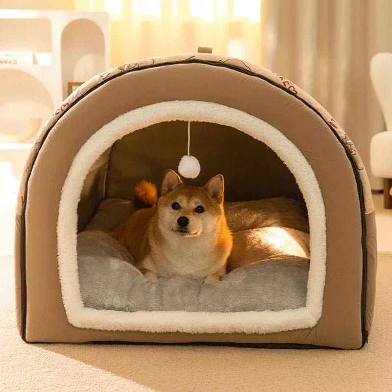 Hot Winter Warm Dog Removable Pet Dog Bed Cozy Pet Nest for Small Medium Dogs Cats Sleeping Bed Comfortable Pet House Supplies