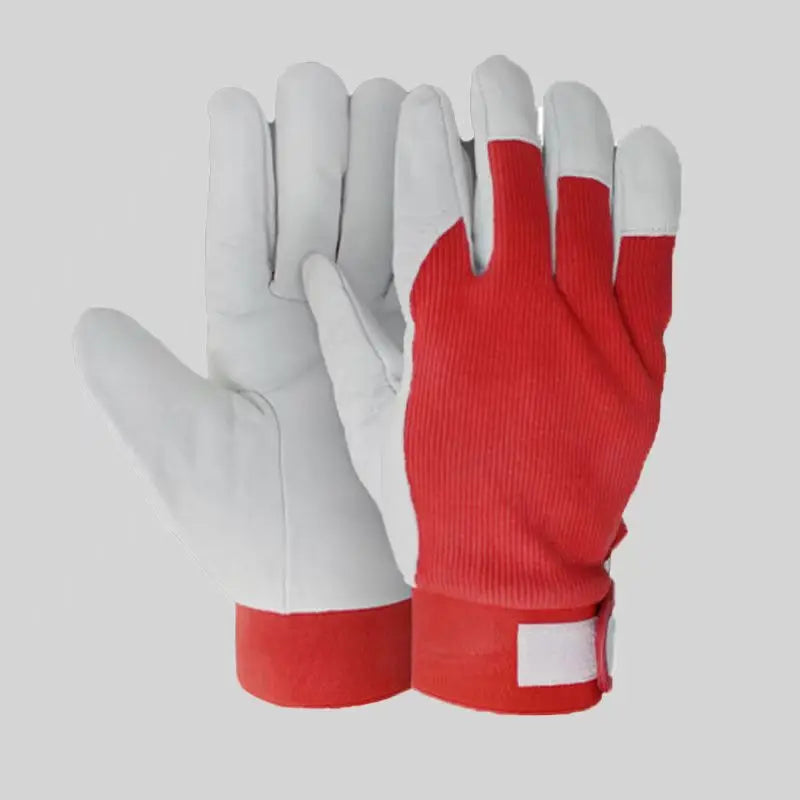 10 Pairs Leather Work Gloves For Gardening Driver Construction Work Welder Men and Women Sheepskin Working Glove