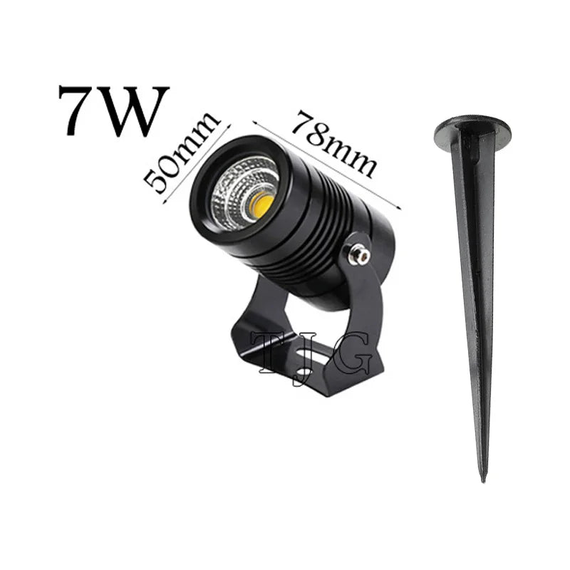 Dimmable Waterproof Landscape led Lawn light 12V 110V 220V Landscape Spot Light IP65 outdoor led light 3W 5W 7W 10W garden lamp