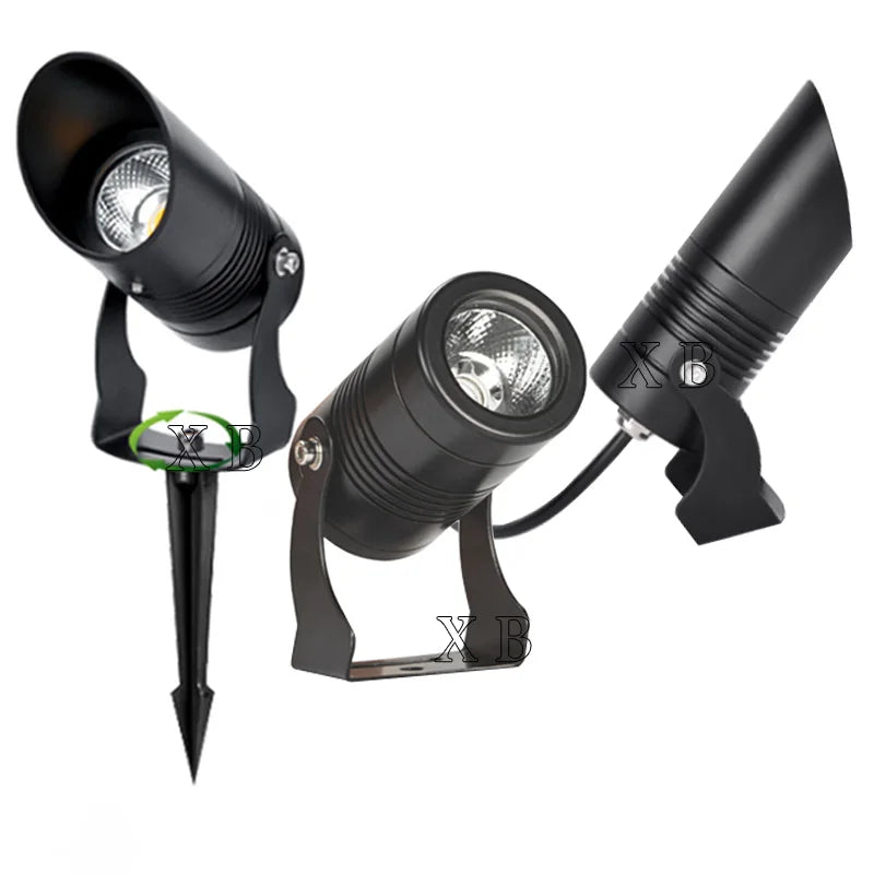 4PCS 1W 3W 5W 7W 10W LED Garden Lawn Lamp Outdoor LED Spike Light Waterproof Lighting Garden Path Spotlights AC 85-265V  DC12V