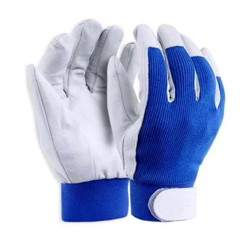10 Pairs Leather Work Gloves For Gardening Driver Construction Work Welder Men and Women Sheepskin Working Glove