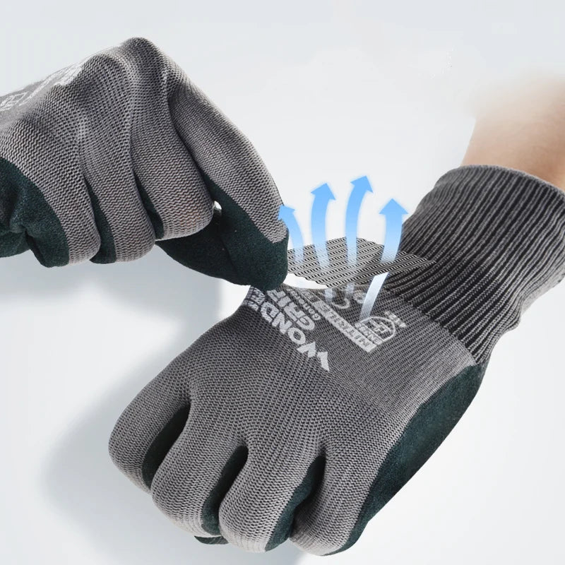 Garden Gloves Gardening Nitrile Rubber Gloves Quick Easy To Dig and Plant for Digging Planting Garden Tools Drop Ship