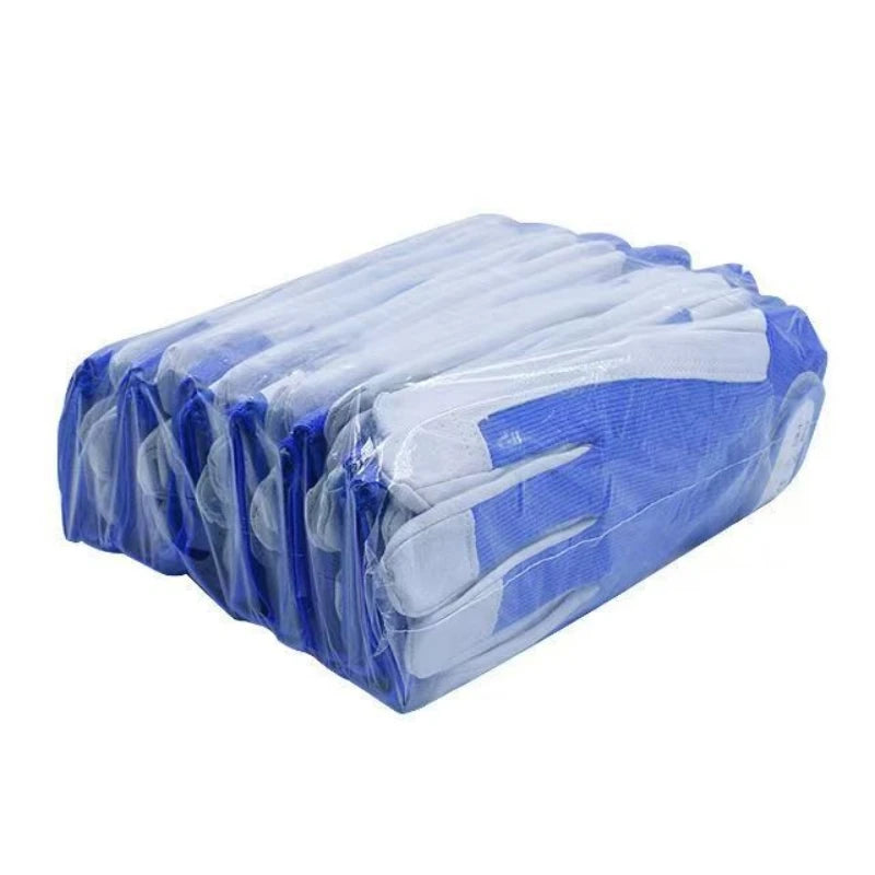 10 Pairs Leather Work Gloves For Men and Women Gardening Driver Construction Welder Sheepskin Working Glove