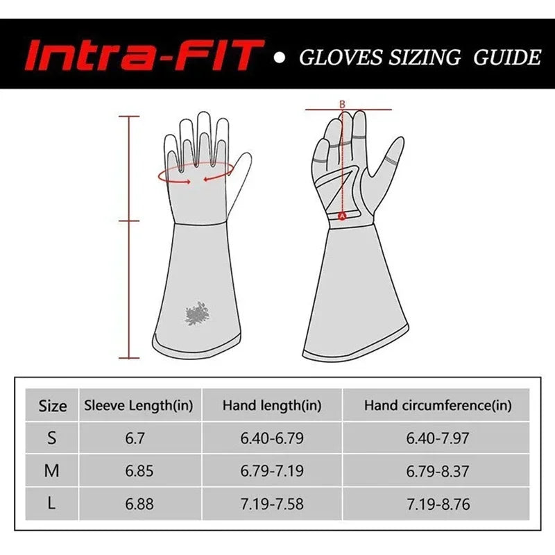 Professional Garden Rose Pruning Thorn-Proof Gloves Printed Gardening Trimming Labor Protection Long Gloves Hands Protector