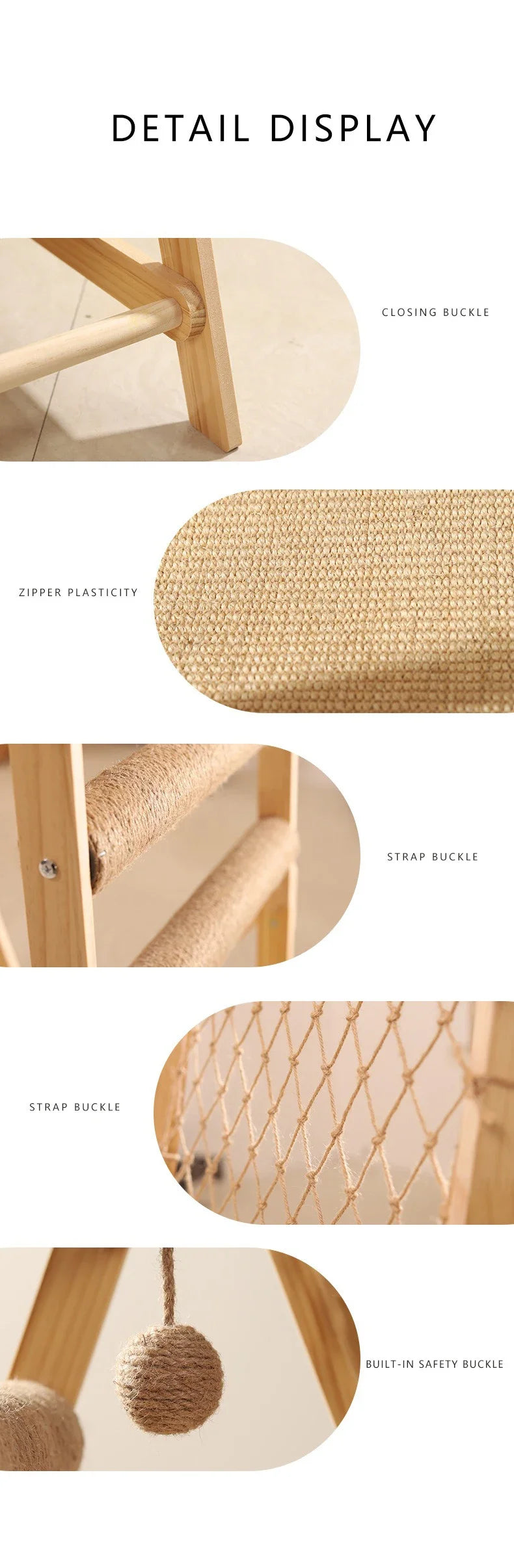Cat Climbing Frame Space Capsule Scratching Board Hammock Sisal Wear-resistant Not Falling Chips Climbing Net Pet Supplies