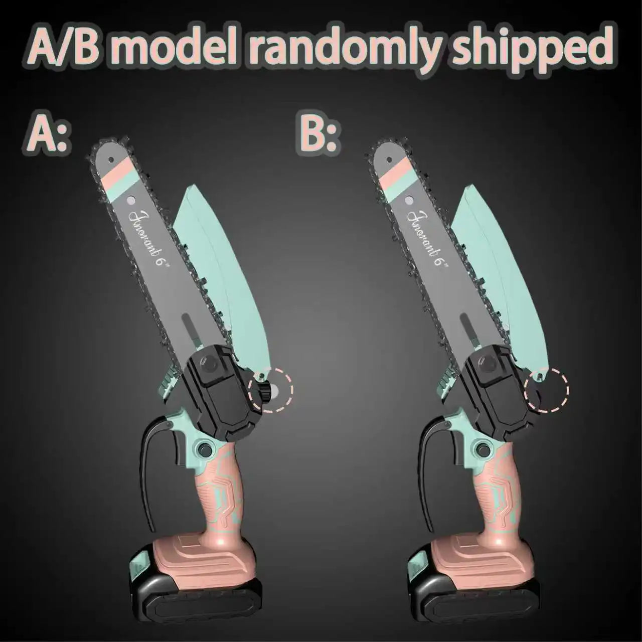 Mini Chainsaw Cordless Electric Chain Saws with 2 Batteries Powered, Super Handheld Portable Saws For Tree Cutting and Courtyard