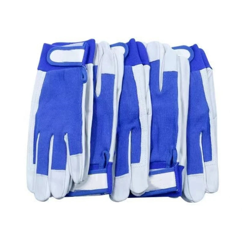 10 Pairs Leather Work Gloves For Gardening Driver Construction Work Welder Men and Women Sheepskin Working Glove