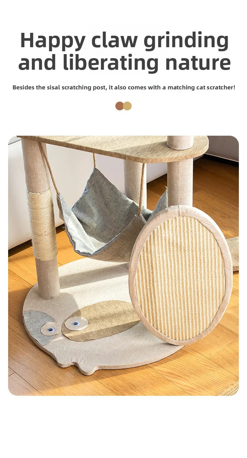 Cat climbing frame, cat tree, cat jumping platform, sisal material, cat tower, pet toy, pet climbing frame, cat scratching board