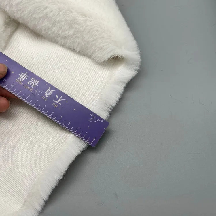 2cm Thick Imitation Otter Rabbit Long Plush Fabric for Encryption Doll Hair Counter Display Background Soft Cloth Sew Material