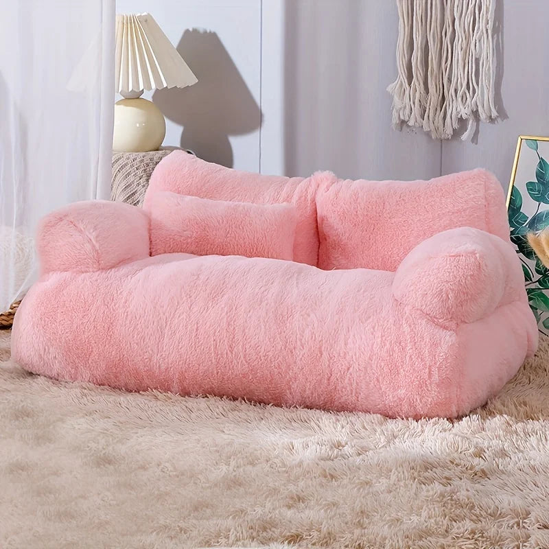 Luxury Cat Bed Super Soft Warm Pet Sofa Detachable Washable Non-slip for Small Medium Dogs Comfortable Sleep Pets Beds Supplies